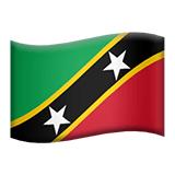 Saint Kitts and Nevis Apple Emoji
