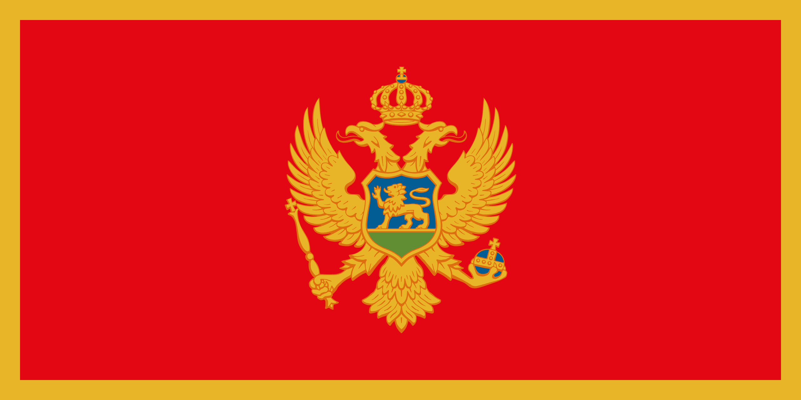 Afbeeldingsresultaat voor Montenegro flag