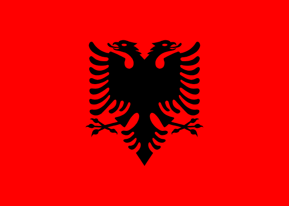 Flaga Albanii