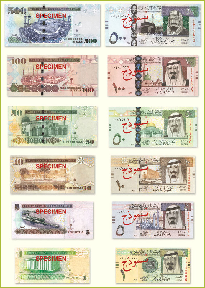 Saudi Riyal Currency Flags Of The World