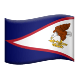 American Samoa Apple Emoji