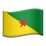 French Guiana Apple Emoji