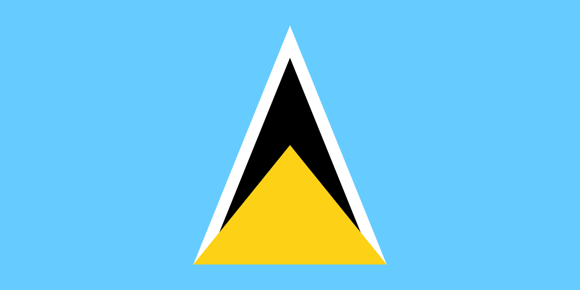 セントルシア（コモンズA）の国旗