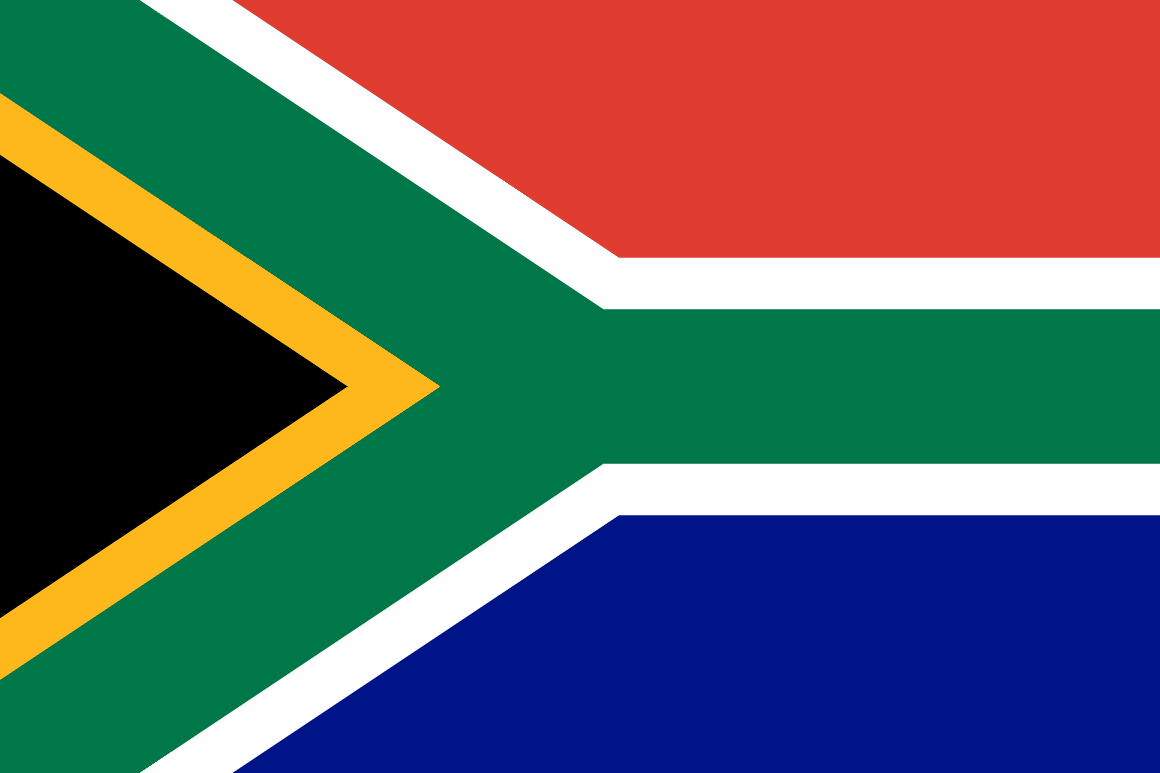 Zuid-Afrika | Nationale Vlaggen