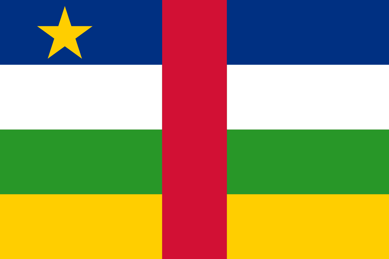 Flag of Central African Republic 🇨🇫 – Flagpedia.net