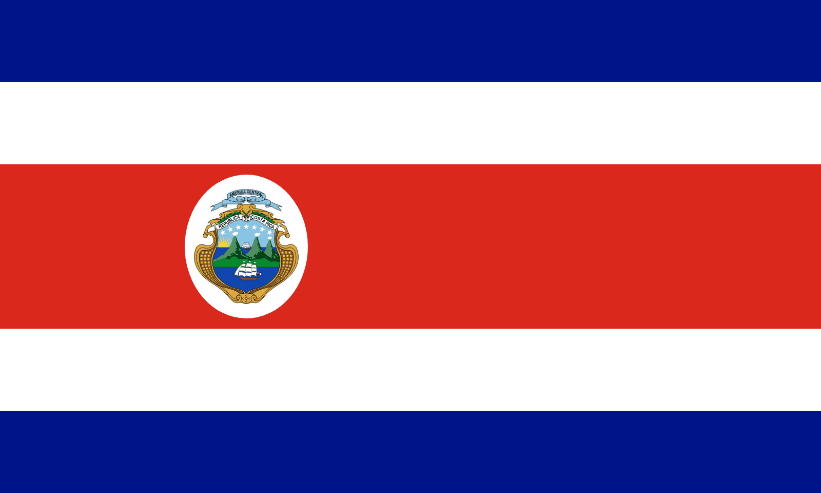 Flag Of Costa Rica Flagpedia