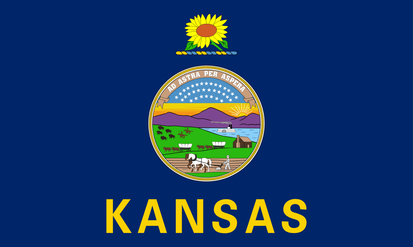 Flag of Kansas | Flagpedia.net